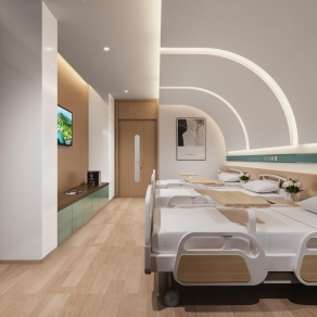 现代医院病房3D模型下载